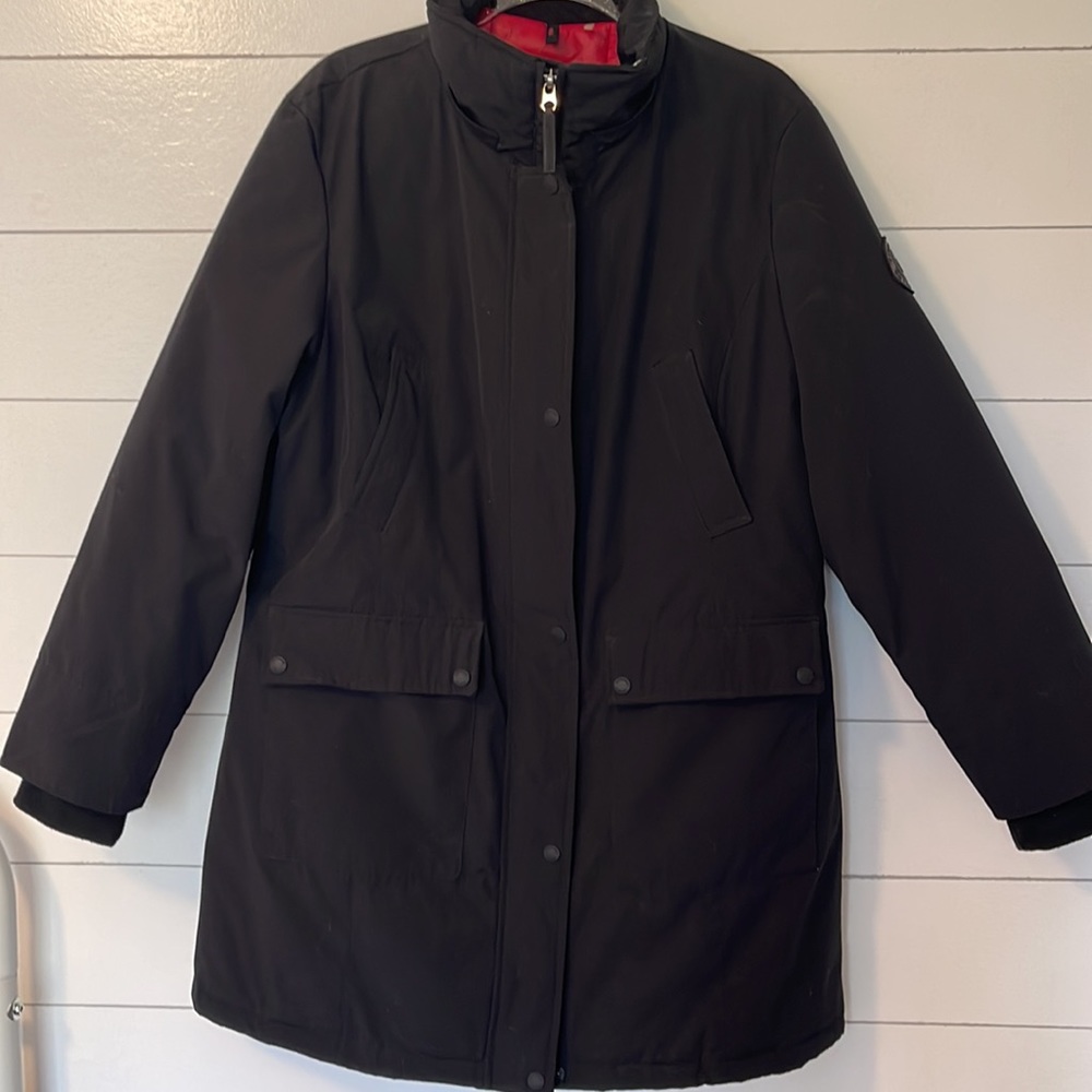Andrew Marc Snorkel Parka Jacket Black Size XL